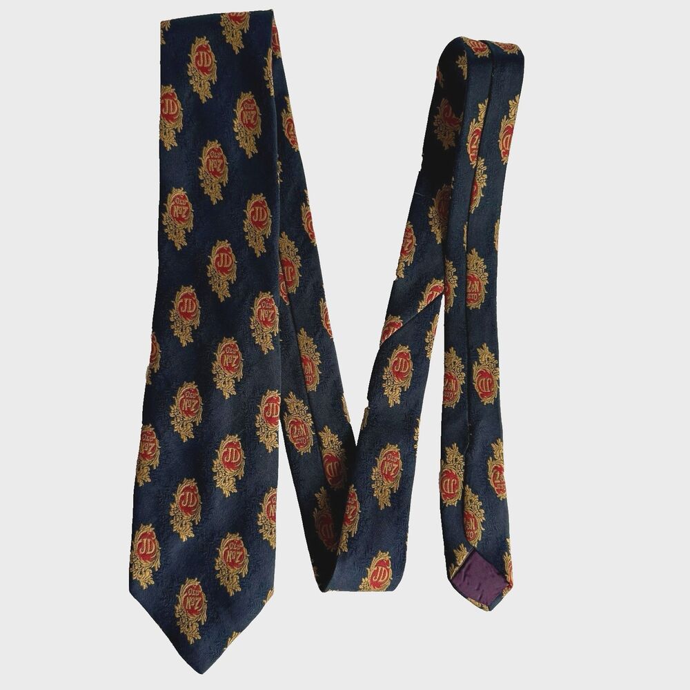 Vintage Jack Daniel's Distillery JD No 7 Whiskey Neck Tie Business Professional
